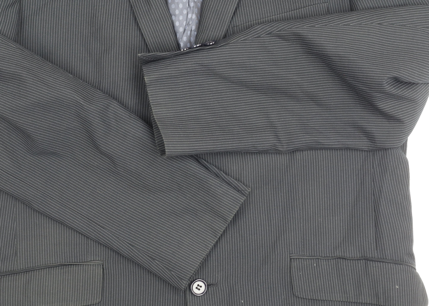 Skopes Men's Black Striped Blazer 40R Classic