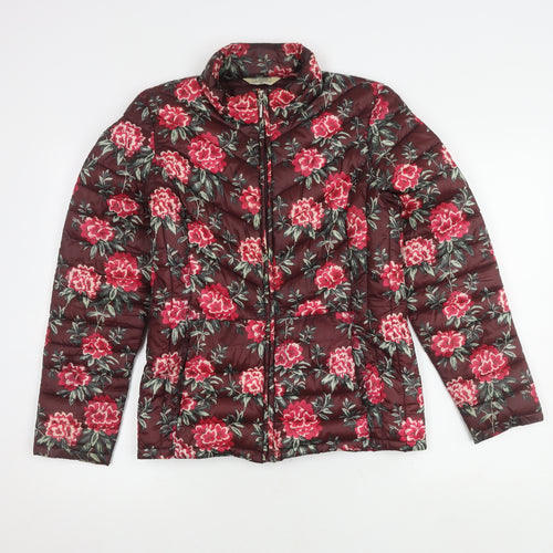 Classic Women's Multicoloured Quilted Jacket Size 12