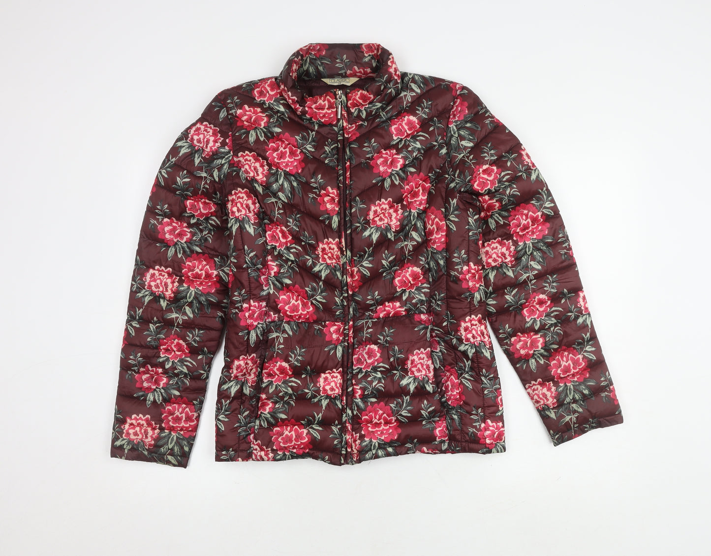 Classic Women's Multicoloured Quilted Jacket Size 12