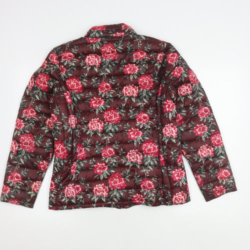 Classic Women's Multicoloured Quilted Jacket Size 12