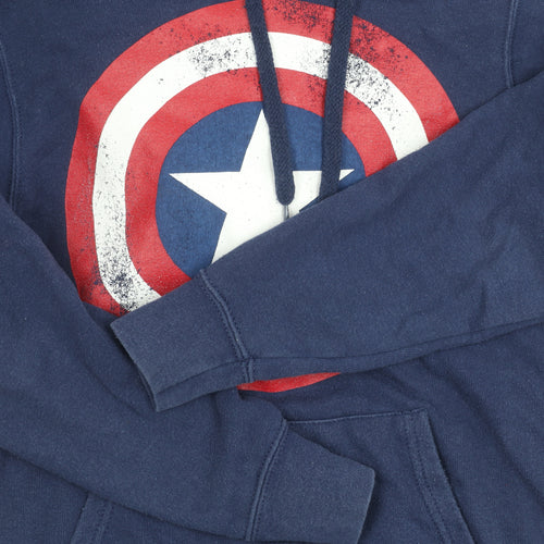 Marvel Men's XS Blue Pullover Hoodie