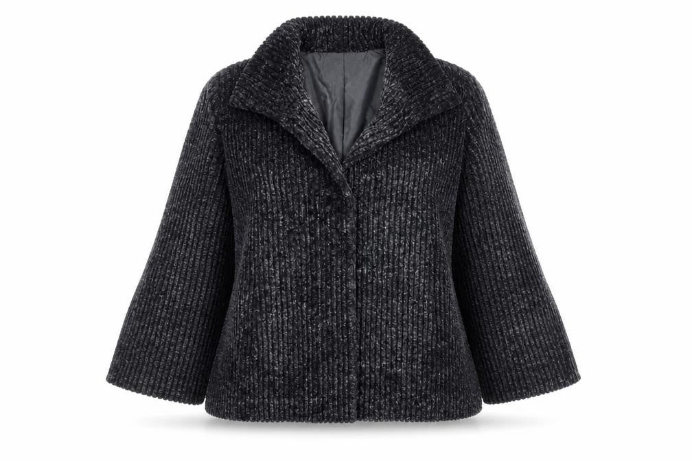 Front view of Centigrade Women's Black Short Coat -, size M