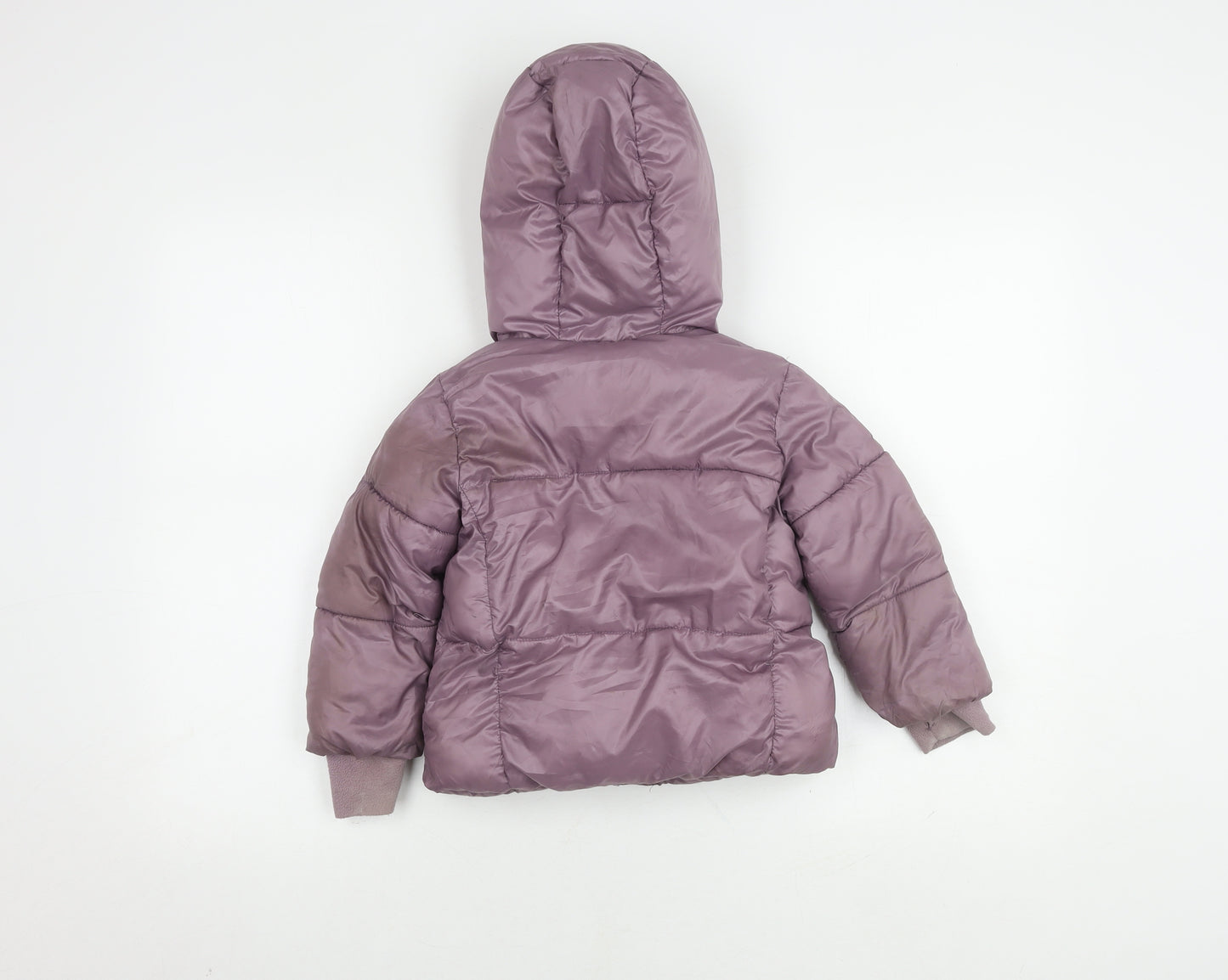 Gap Girls Purple Puffer Jacket 4 Years Winter Hooded