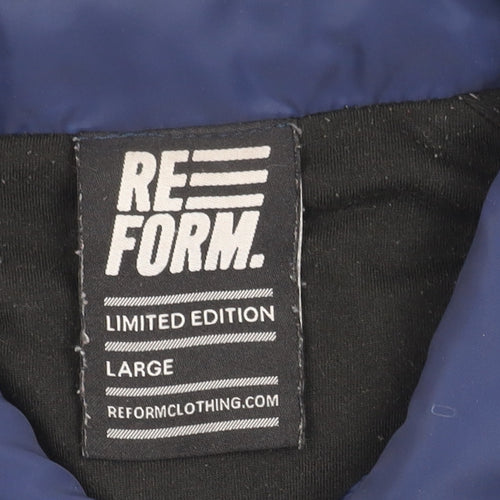 Reform Men's Blue Varsity Jacket Large Limited Edition