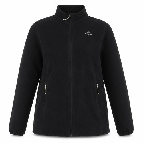 Quechua Black Fleece Jacket XL Unisex Outdoor Full Zip