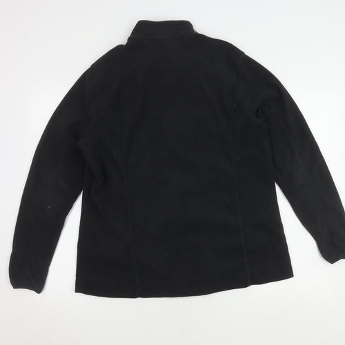 Quechua Black Fleece Jacket XL Unisex Outdoor Full Zip