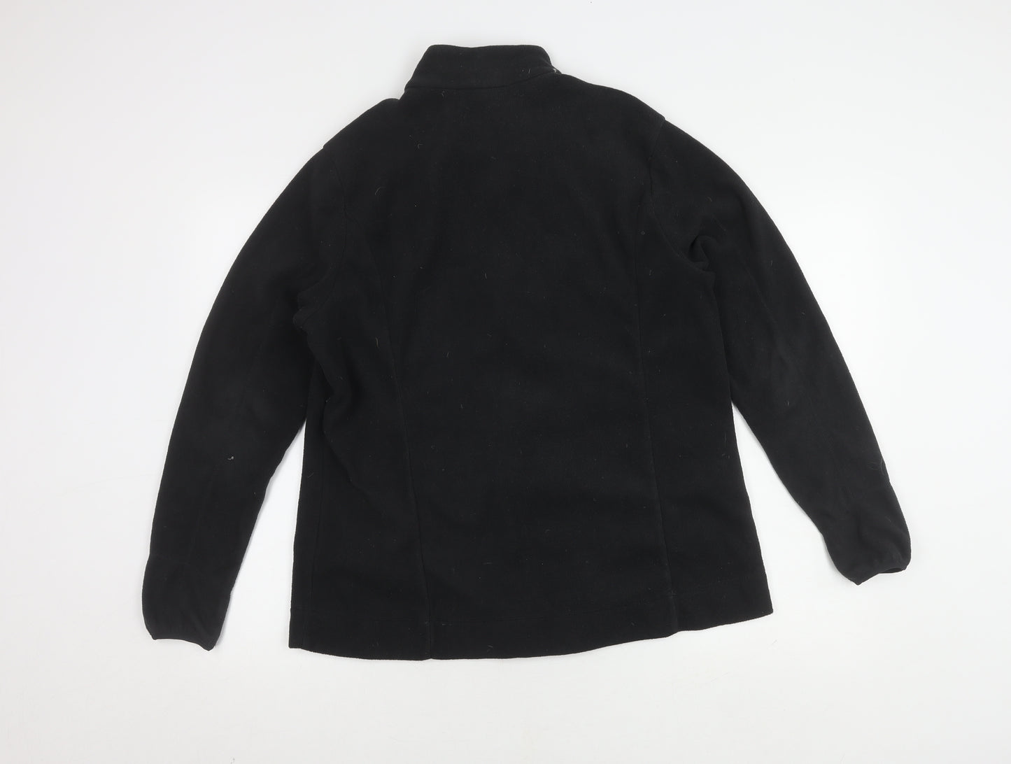 Quechua Black Fleece Jacket XL Unisex Outdoor Full Zip