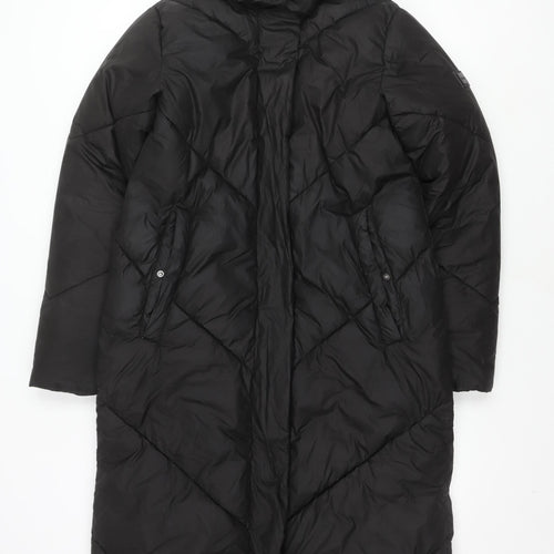 Regatta Women's Black Puffer Coat, UK 12, Hooded Long Winter Jacket
