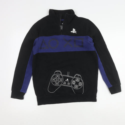 Sony PlayStation Boys Black Hoodie Size 12-13 Years