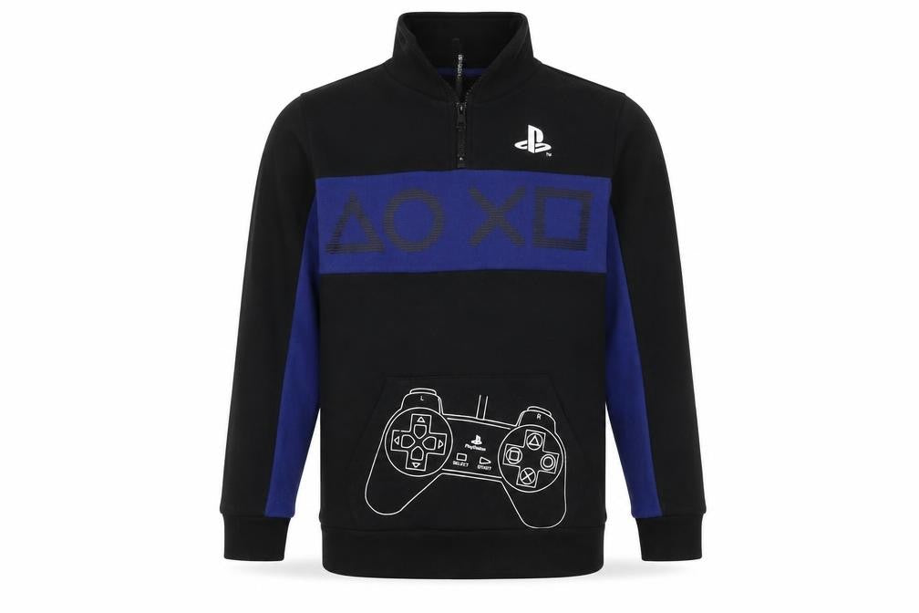 Sony PlayStation Boys Black Hoodie Size 12-13 Years