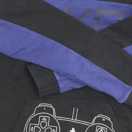 Sony PlayStation Boys Black Hoodie Size 12-13 Years