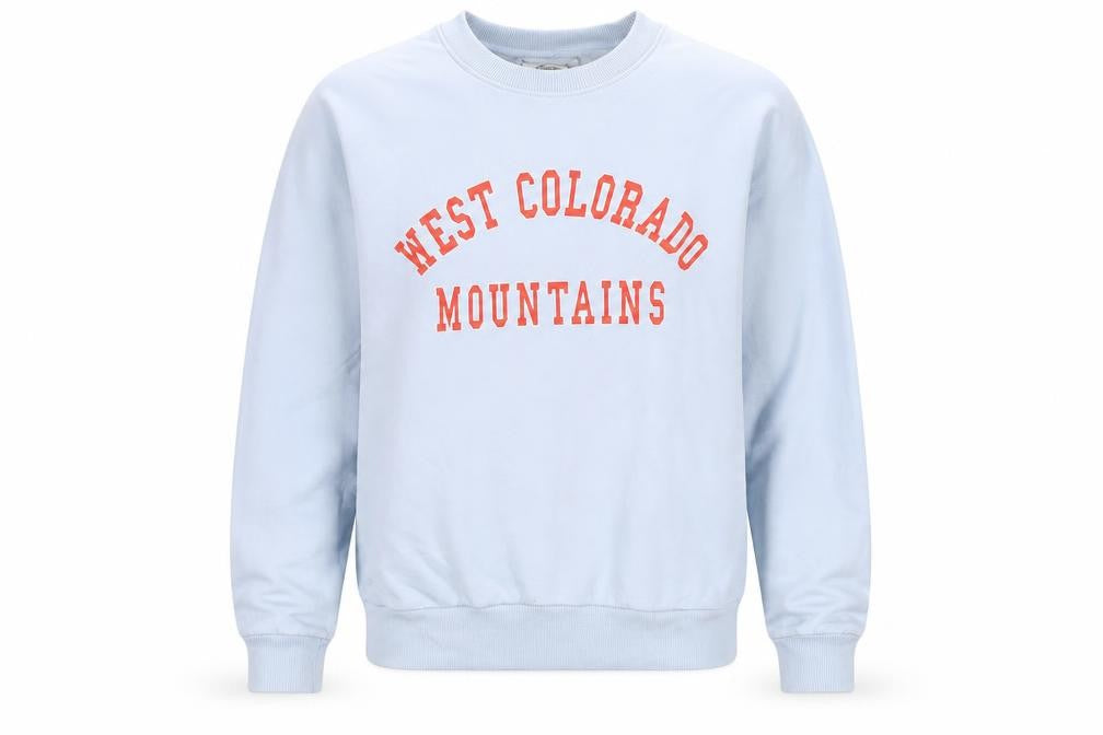 Front view of Bershka unisex blue pullover sweatshirt l