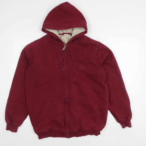 Cotton Traders Women's Red Hooded Jacket M