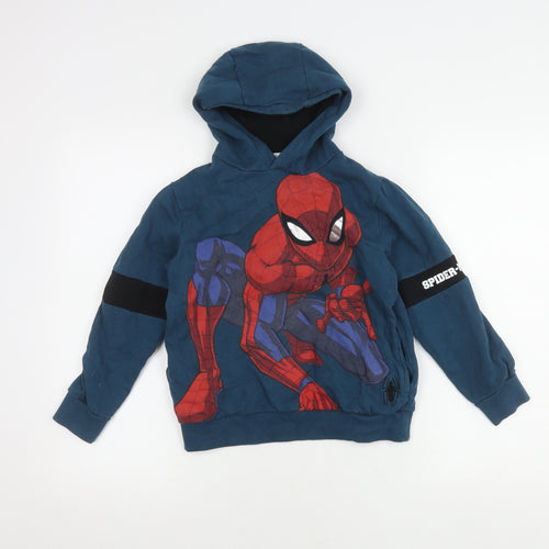 Marvel Spider-Man Boys Blue Hoodie Age 9 Years