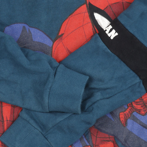 Marvel Spider-Man Boys Blue Hoodie Age 9 Years