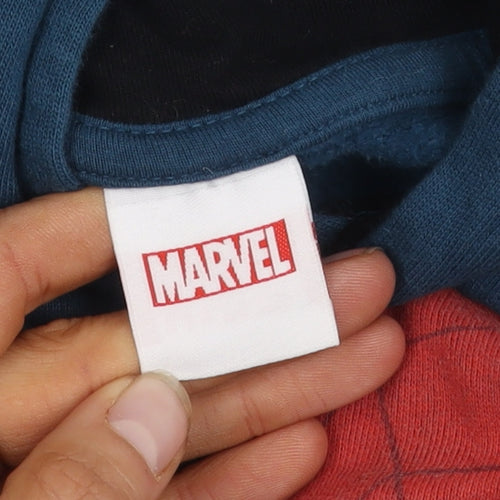 Marvel Spider-Man Boys Blue Hoodie Age 9 Years