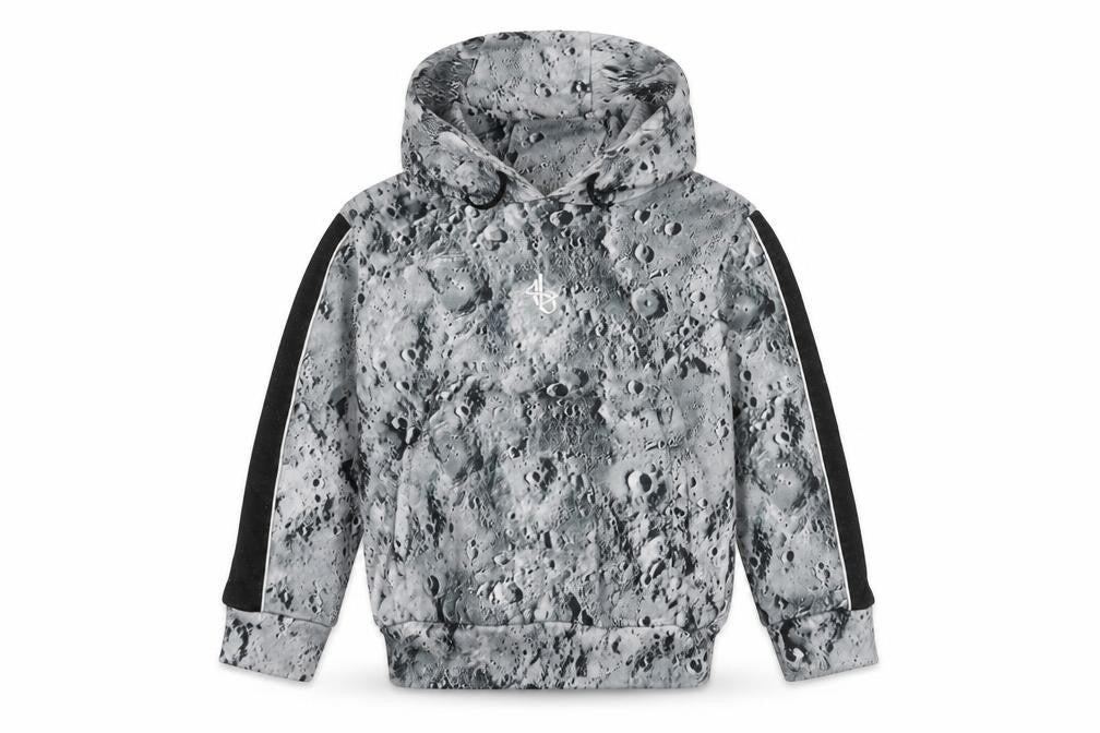 Front view of Sonneti boys’ grey graphic print hoodie 8-10 years