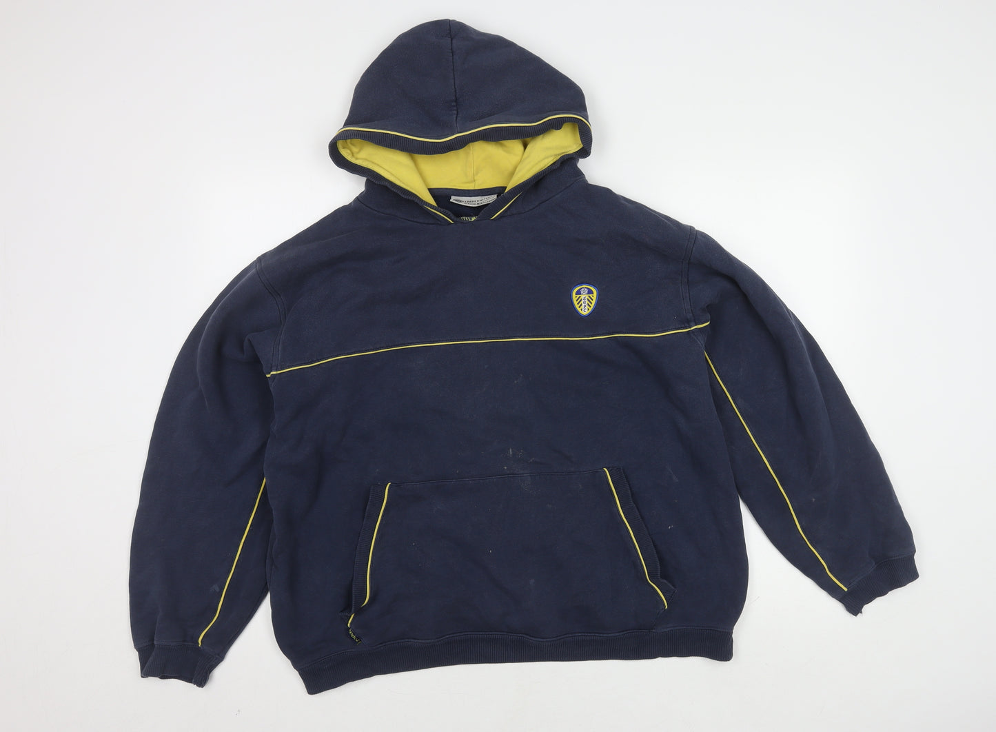 Leeds United F.C. Men's Blue L Hoodie Pullover