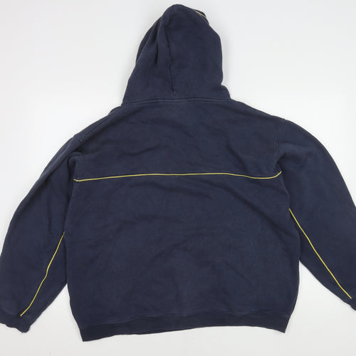 Leeds United F.C. Men's Blue L Hoodie Pullover