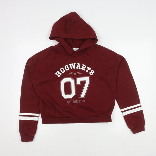 H&M Harry Potter Red Unisex Kids Hoodie, Size 14 Years