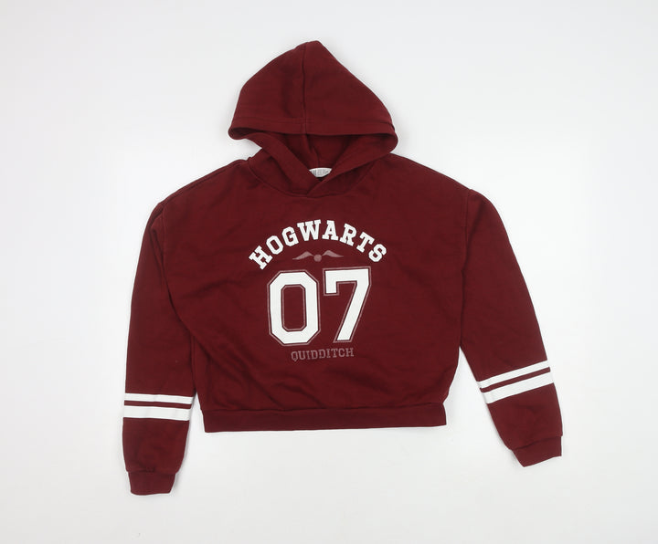 H&M Harry Potter Red Unisex Kids Hoodie, Size 14 Years