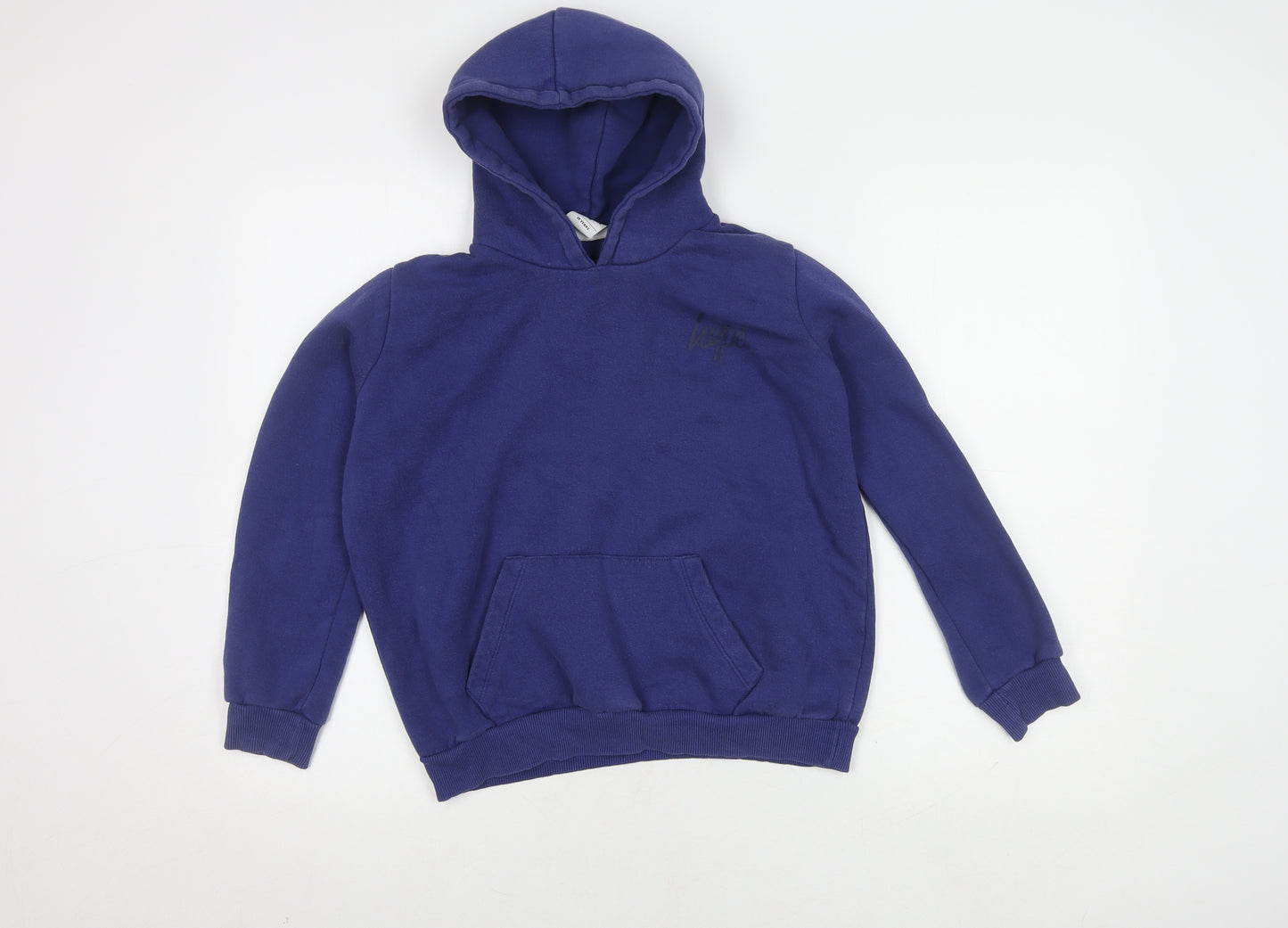 Hype Boys Blue Pullover Hoodie 13 Years Logo Fleece