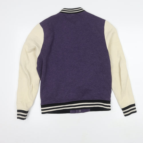 Topman Men's Purple Varsity Jacket XS Casual Style