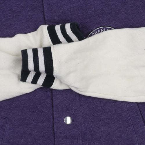 Topman Men's Purple Varsity Jacket XS Casual Style