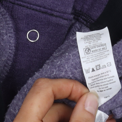 Topman Men's Purple Varsity Jacket XS Casual Style