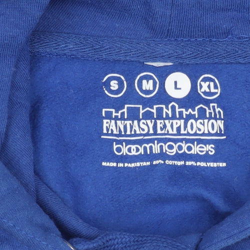 Fantasy Explosion Blue Men's L Pullover Hoodie