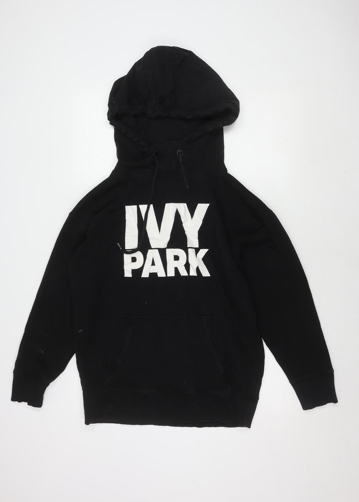 Ivy Park Black Hoodie S Unisex Logo Graphic Print