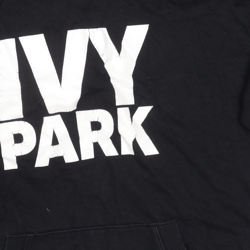 Ivy Park Black Hoodie S Unisex Logo Graphic Print