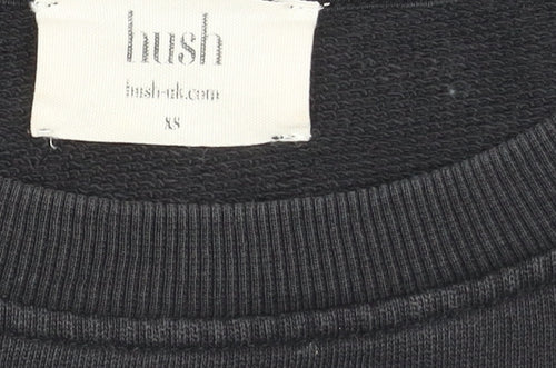 Hush Women's Black Pullover Sweatshirt XXS