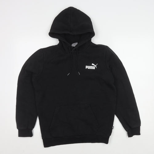 Puma Men's Black XS Pullover Hoodie with Logo