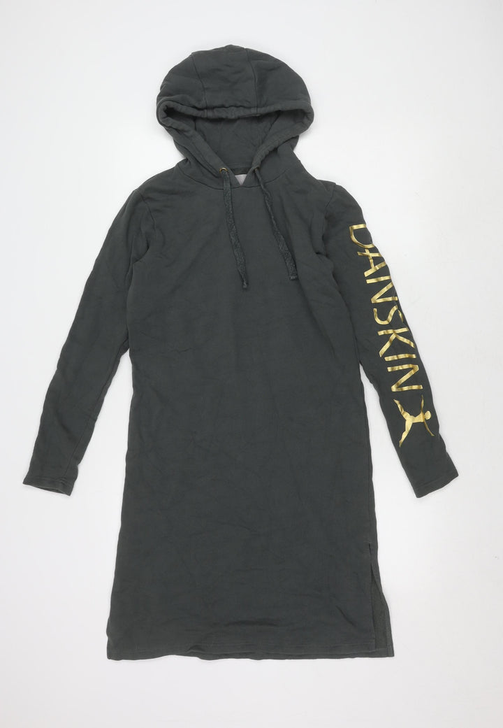 Danskin Women's Grey Jumper Dress - Size S