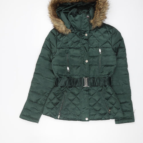 Laundry Shelli Segal Women's Green XS Puffer Jacket