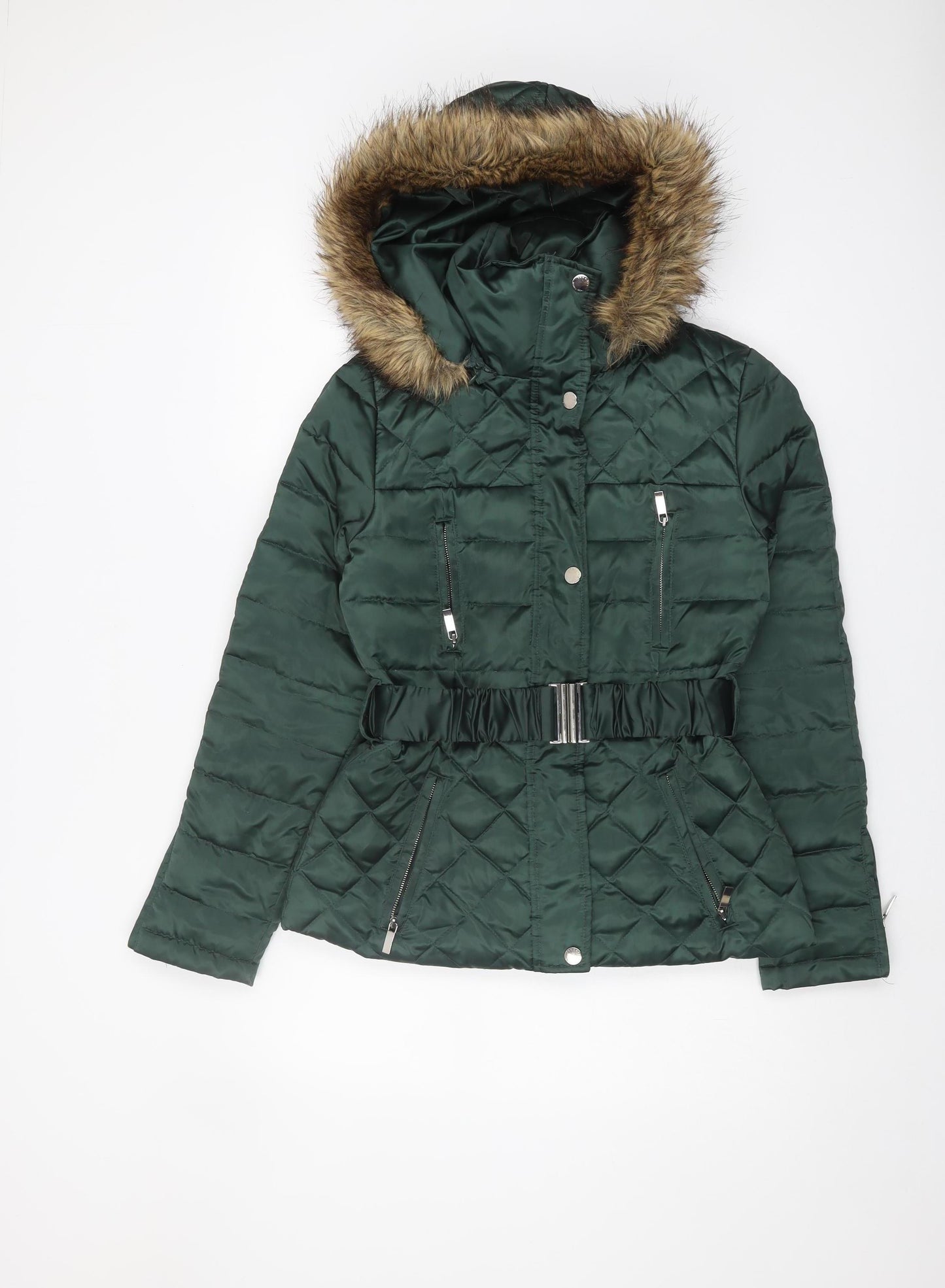 Laundry Shelli Segal Women's Green XS Puffer Jacket