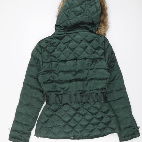 Laundry Shelli Segal Women's Green XS Puffer Jacket