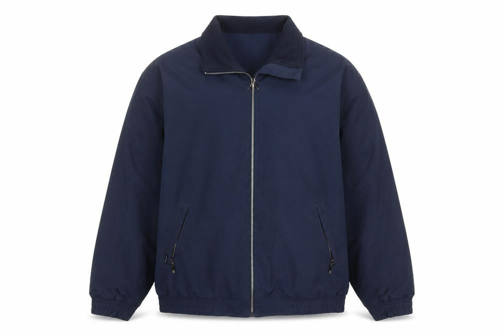 Farah Men's Blue Full Zip Basic Jacket Size L