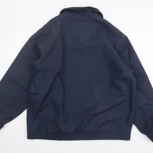 Farah Men's Blue Full Zip Basic Jacket Size L