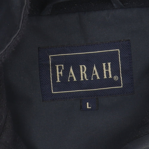 Farah Men's Blue Full Zip Basic Jacket Size L