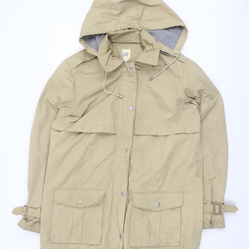GAP Men's Beige Hooded Parka Jacket Size L