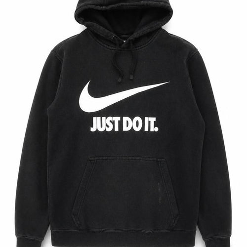 Nike Unisex Black Pullover Hoodie S - Just Do It Logo