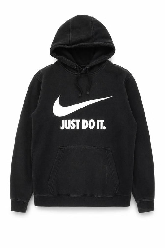 Nike Unisex Black Pullover Hoodie S - Just Do It Logo