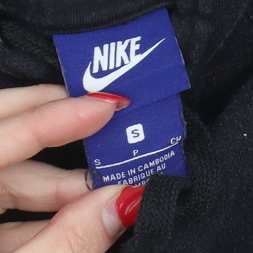 Nike Unisex Black Pullover Hoodie S - Just Do It Logo