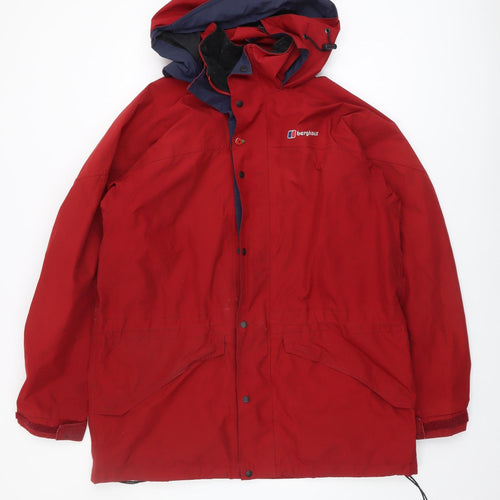 Berghaus Mens Red Anorak Jacket L Waterproof Outdoor