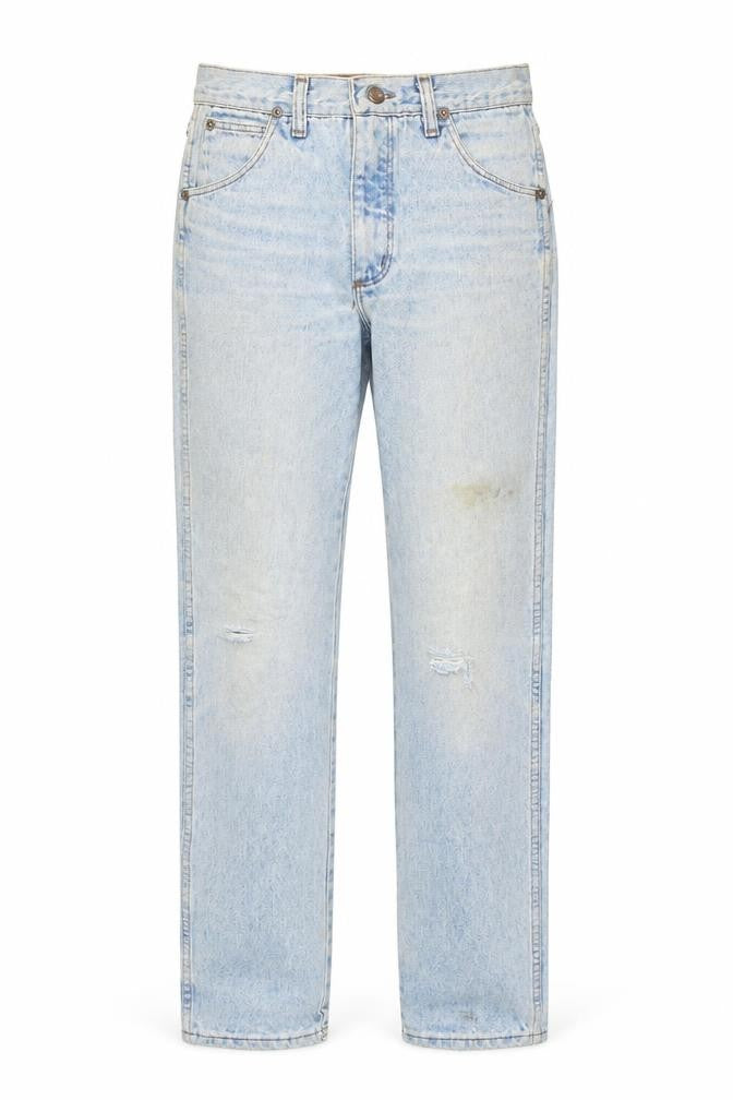 Front view of Wrangler Women's Blue Straight Jeans, size 25