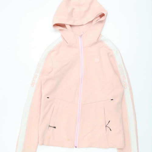 Anta Women's Pink XL Full Zip Hoodie - Casual Style
