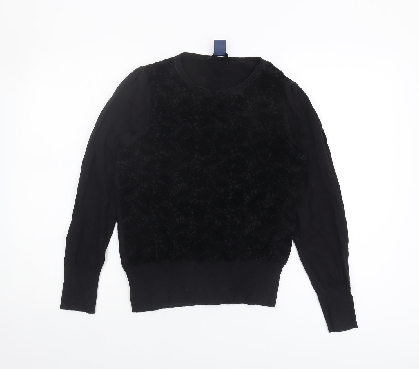 Oasis Women’s Black Pullover Jumper, Crew Neck, Size S