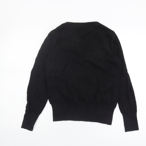 Oasis Women’s Black Pullover Jumper, Crew Neck, Size S